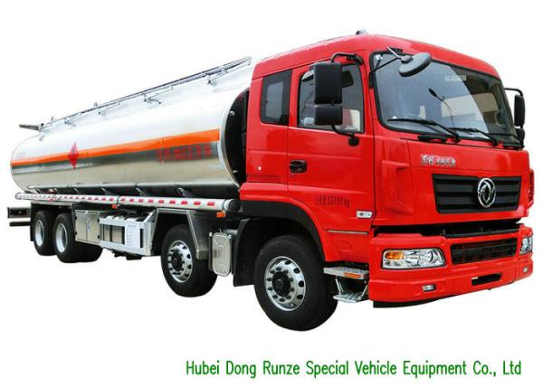 DFAC Aluminium Alloy Oil Liquid Tank Truck 28000 - 32000L Loading Capacity