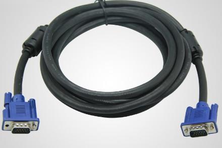 Projector LCD D-sub 15 Pin VGA Cable , PVC Insulated Coaxial Audio Cable