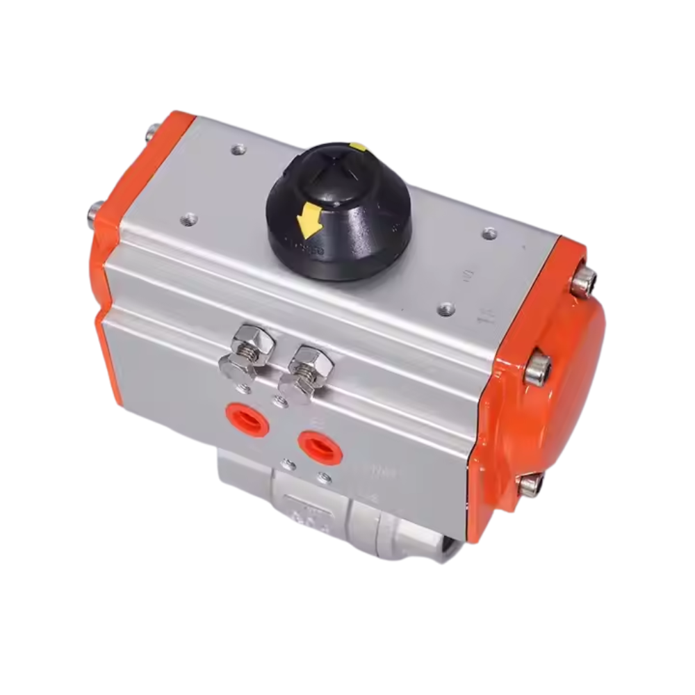 2 Piece 304 Stainless Steel Female Thread Pneumatic Ball Valve NPT BSP Internal Thread Air Actuated Automatic on Off Ball Valve