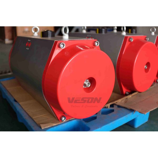 Двойной действующий пневматический привод/пневматический роторный привод РАЛ3000