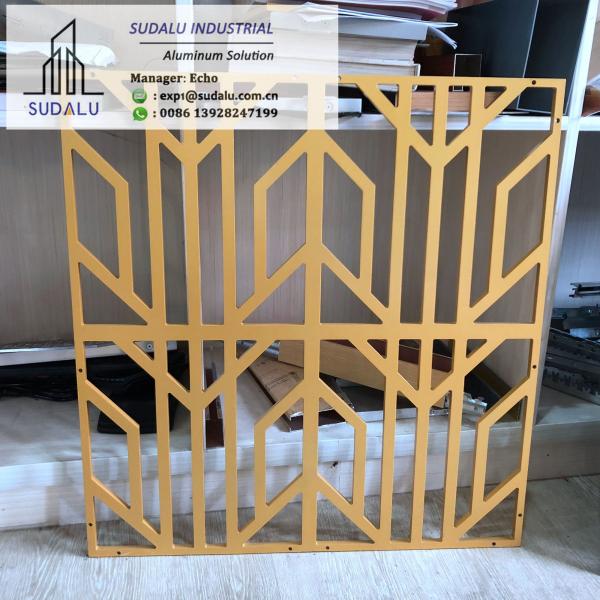 SUDALU 3mm Aluminum Perforated Panel for Fence with Yellow Color Standard Aluminum Panel Sheet