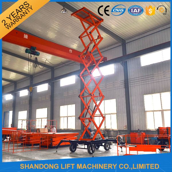 300kgs 6m Hydraulic Aerial Work Mobile Platform Lift for Street Light Maintenance