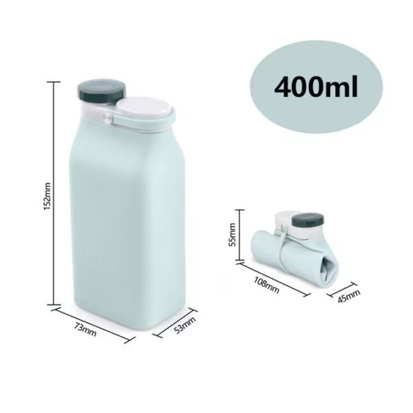 Custom Logo Collapsible Silicone Drinking Water Bottle Perfect for Business Gifts