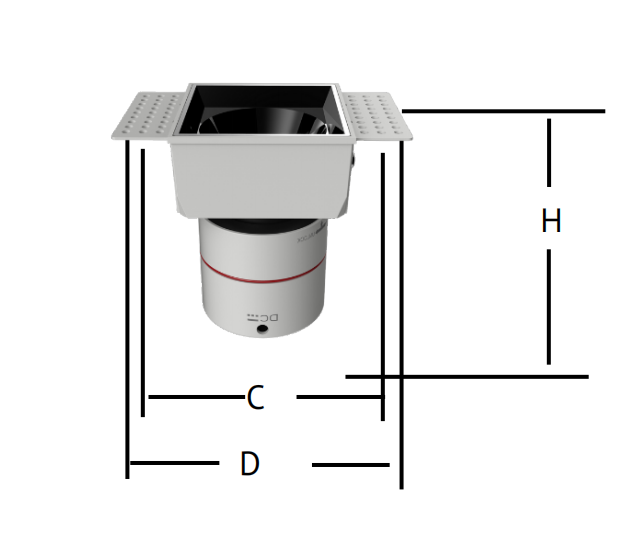 Алюминиевый корпус 20 Вт Антиотражающее освещение COB Коммерческий потолок без резьбы Отель LED Grill Down Spot Light