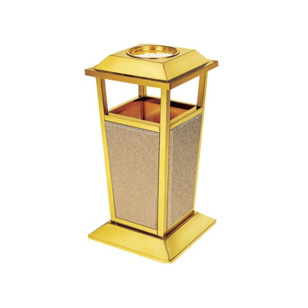 Оборудования гостиничного сервиса гостиничного номера/бочонок земной золы нержавеющей стали с цветом золота открытого верхнего Аштрай Титанюм