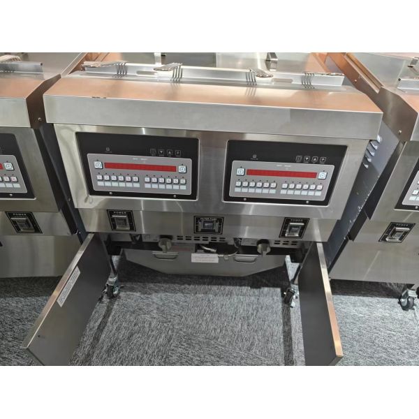 220В цифровой компьютерная панель Два горшка Четыре корзины Открыть Deep Fryer с фильтрацией