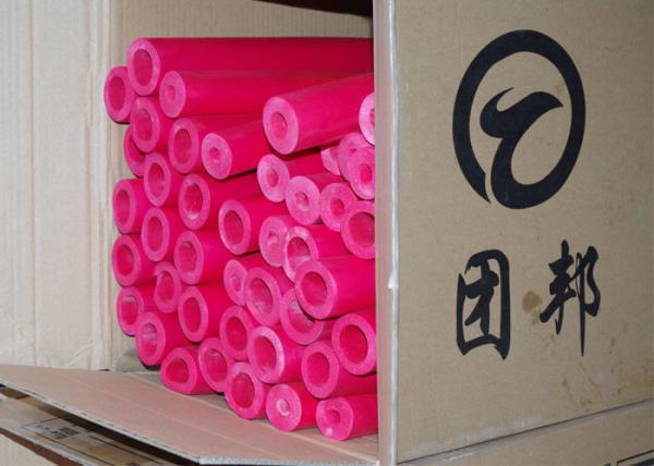Red Color Water Heater Pipe Insulation / Air Conditioning Copper Tubing Insulation