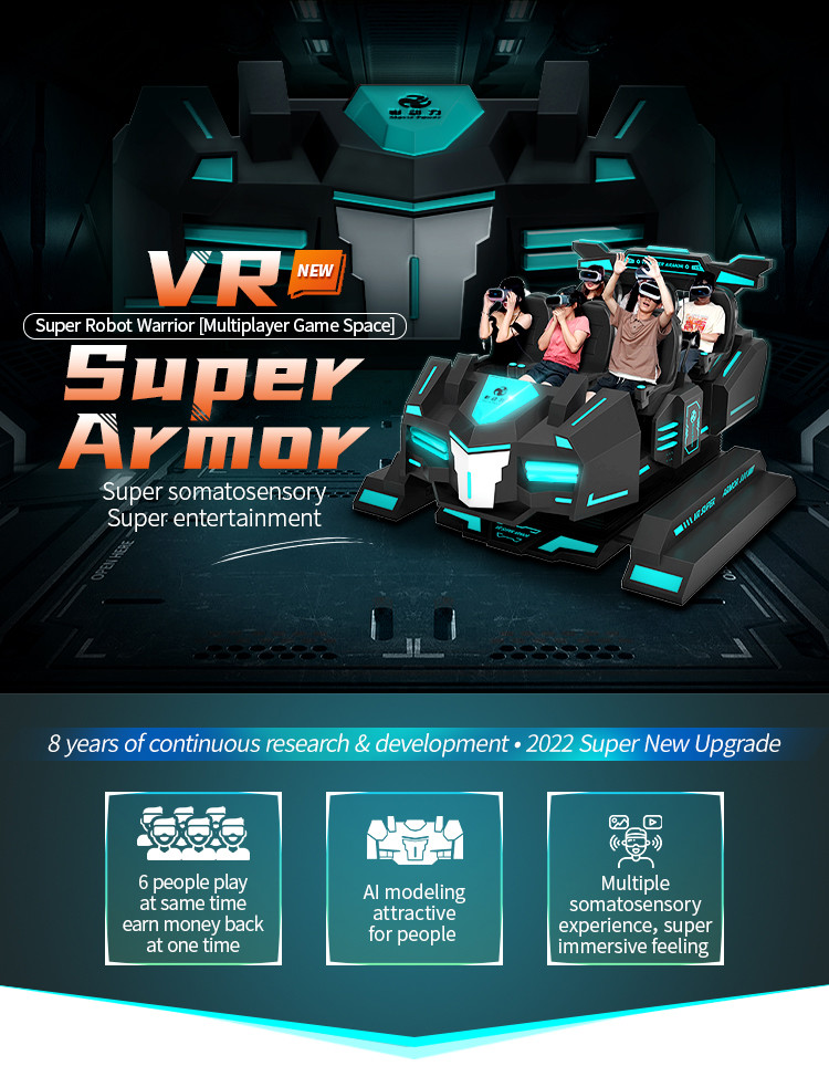 6-местный роликовый побережье симулятор виртуальной реальности 3d Vr Motion Chair для парка развлечений