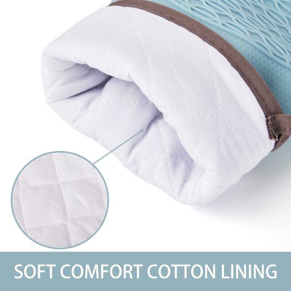 Silicone Heat Resistant Oven Mitts And Pot Holders Sets BBQ Baking Gloves Silicone Kitchen Household Utensil Tools