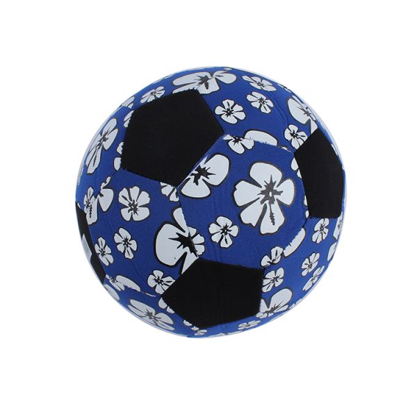 OEM printed football cloth toy ball soccer fabric covered ball