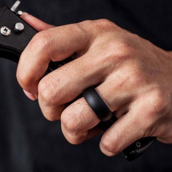 Custom Design Eco-Friendly Silicone Rubber Finger Ring Flexible and Durable Wedding Band
