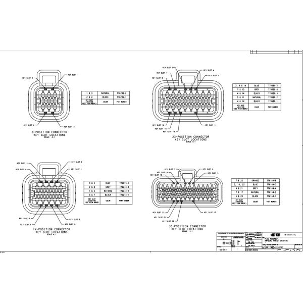 776273-1 снабжения жилищем соединителей TYCO AMPSEAL 14 прямоугольные затыкают черный соединитель терминального блока