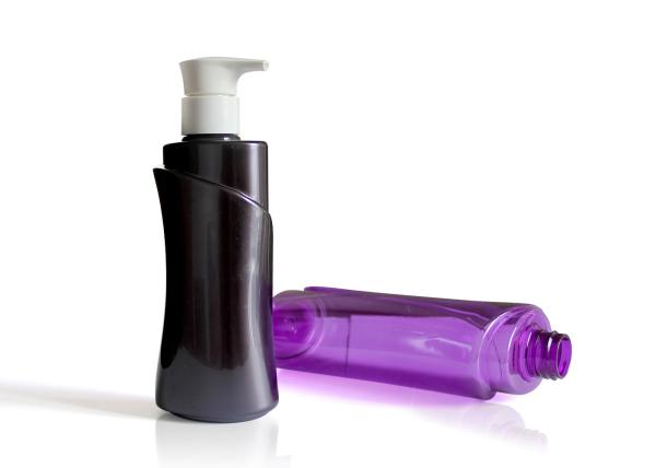 Unique Shape Plastic Cosmetic Bottles With Pump PP 300ml/10.14 fl.OZ