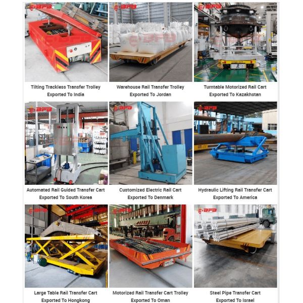 Стальное взрывозащищенное 20t моторизовало тележку переноса прессформы