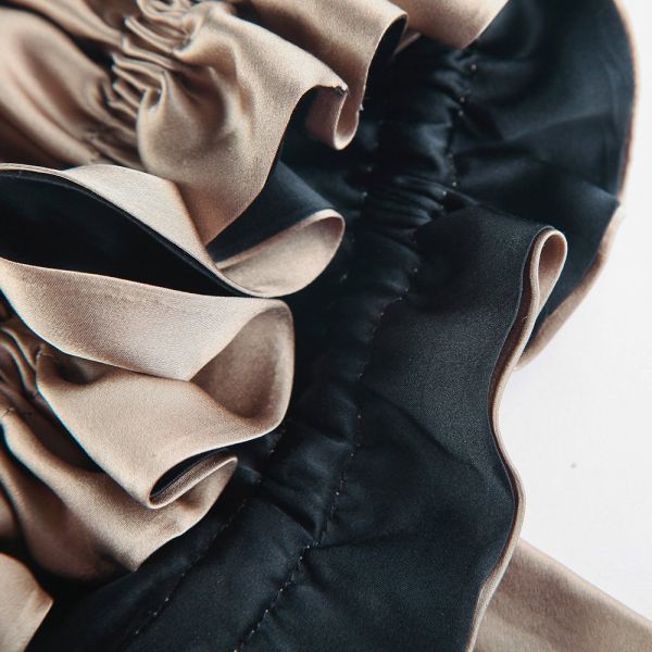 19mm Double Sided Reversible Silk Bonnet , Adults Silk Head Wrap Sleep