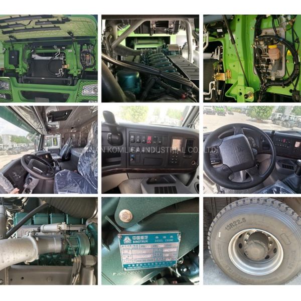 Sinotruk HOWO 6X4 10wheel 340HP 371HP Used Cement Mixer Truck with 5600X2300X1500 20cbm
