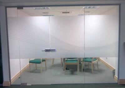 OEM 0.1mm Vinyl Frosted Window sticker Film with Permanent Adhesive