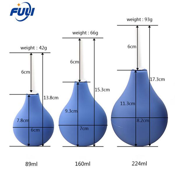 Bulbo Vaginal Silicone Douche anal limpo do enema para mulheres dos homens e homens (cor azul) - jogos médicos confortáveis