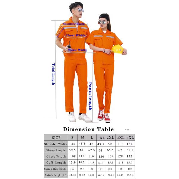 Фабрика Новая мода Прочная удобная ветроустойчивая рабочая одежда Оранжевая мужская рабочая одежда
