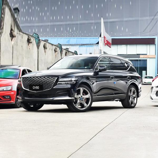 Hunday Hyun-dai Genesis GV80 Coche eléctrico NEDC 625km LED Sedan cuero personalizado Turbo oscuro ACC hecho vehículo energético