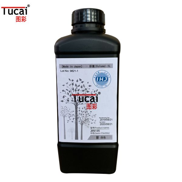 Japan Odorless UV Inkjet Ink JHV Uv Led Sustainable Printing Ink For Toshiba CE4  Printhead