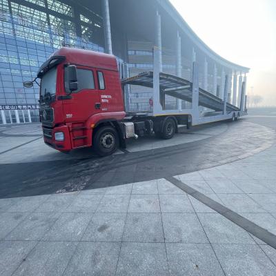 CIMC Factory 2/3 Axle Stainless Steel Frame Double Floor 8-9 Land Road Car Carrier Semi Trailer