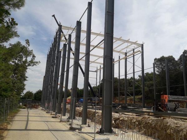 Steel Structure Hangar Prefabricated Hot Rolled Galvanized Warehouse Building Shed
