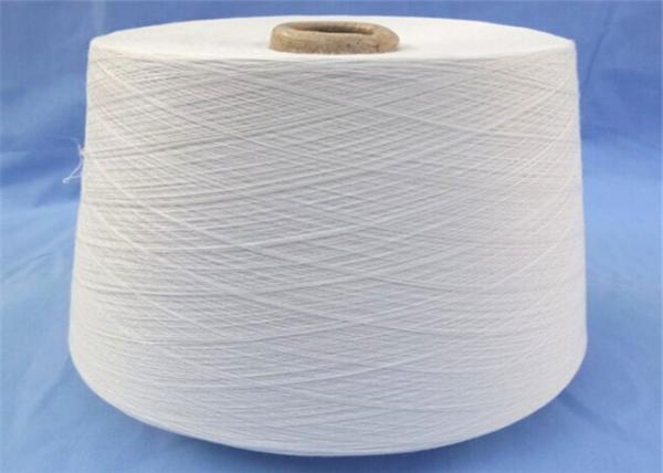 100% o fio girado do Virgin poliéster branco cru, poliéster girou a linha com matéria prima