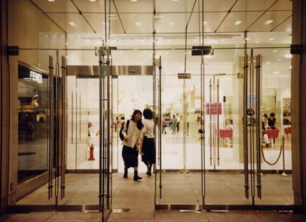 Frameless Thermal-Break Double Glazing floor spring door for Shopping mall
