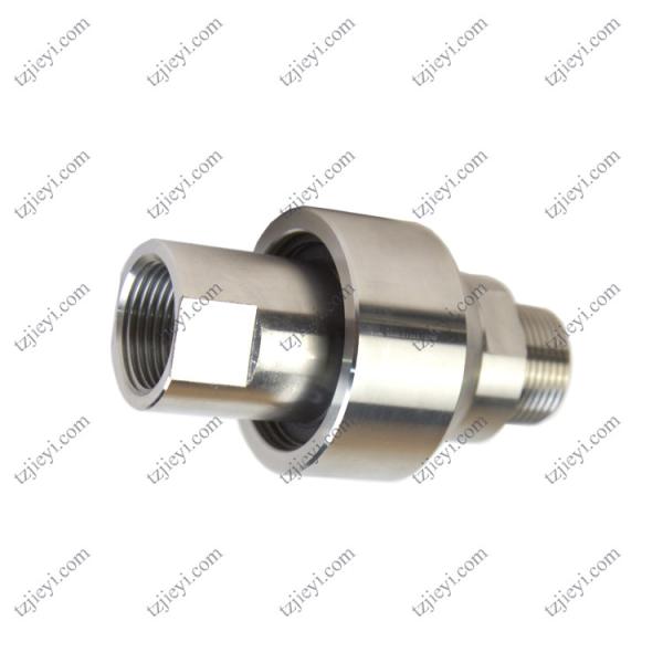 Stainless steel high pressure rotary joint for hydraulic oil and water BSP threaded connection