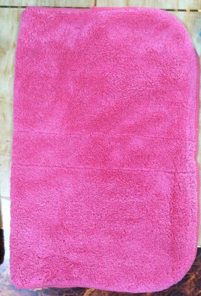 Microfiber Green Colorful Coral Fleece Stitching Car Kitchen Towels 26*36cm 600gsm