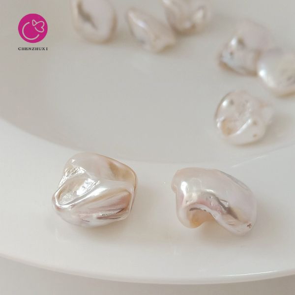 Freshwater Natural Baroque Fishtail Water Drop Pearl Shape 12-14mm Irregular Pearls for Jewelry Making Loose Beads Wholesale