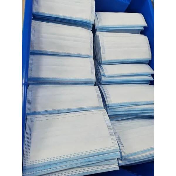 Blue Color Medical Disposable Mask Cotton Yarn With CE / FDA Certificate