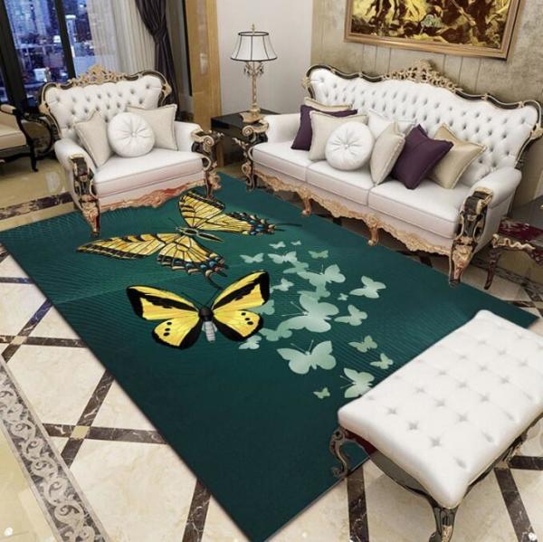 Polyester Fiber Living Room Floor Carpets Modern Simple Household Bedroom Sofa Carpets