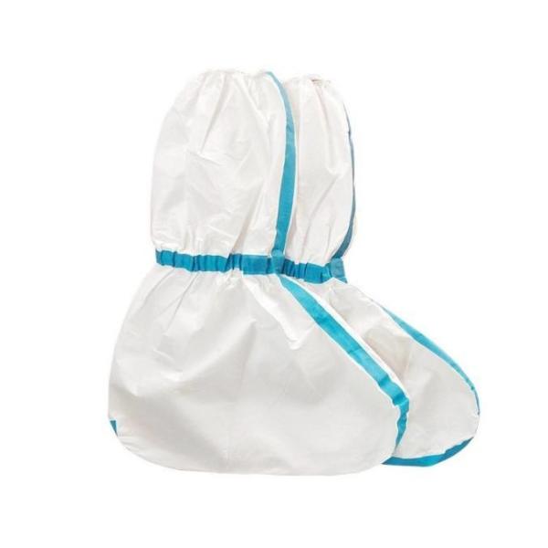 Medical Shoe Cover Anti Slip Non Woven PP+PE Waterproof Long Shoe Covers Disposable Medical Isolation PE Boot Covers