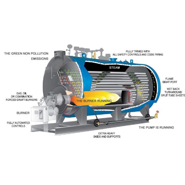 Energy Conservation Diesel Industrial Gas Fired Boilers Machine Energy Saving