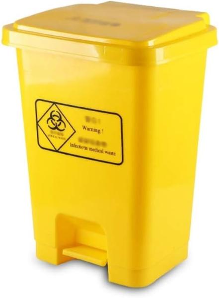 Trash Can Large Pedal In/Outdoor Dustbins Plastic Trash Can Medical Hospital Clinic Waste Recycling Compost Bins