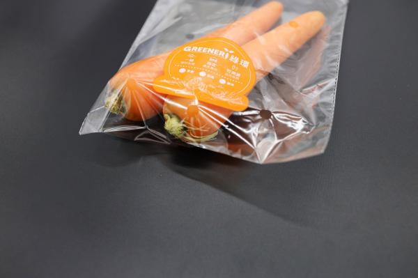 Transparent OPP Packaging Bag Fresh Fruit Vegetables Packaging Breathable Plastic Bag