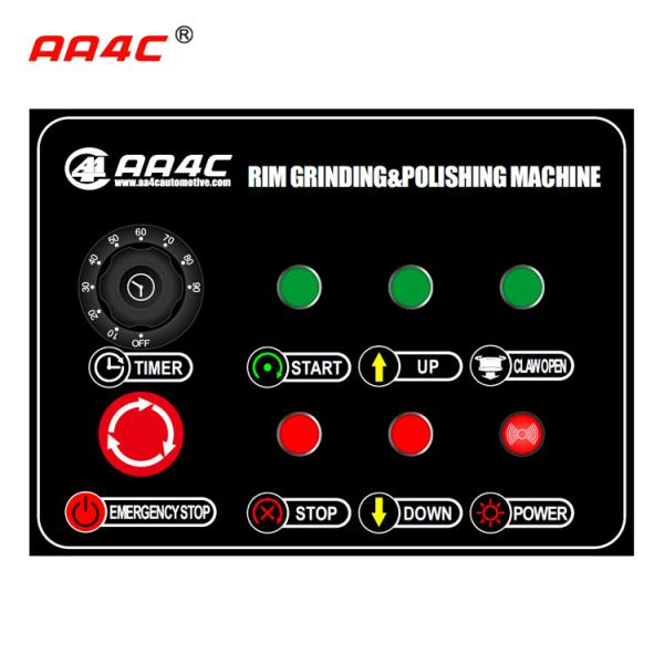 AA4C Upright Alu Rim Polishing Machine With Shaking Barrel Full Automatic Rim Repair Machine AA-RPM77