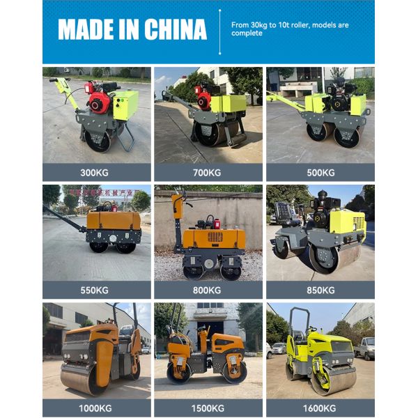 1 Ton 3 Ton 5 Ton diesel Road Roller Double Drum Roller Compactor Road Roller