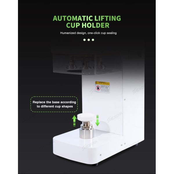 Automatic PET Can Sealing Machine with 25 Cans/min Speed, 110V/220V Voltage, and 55mm Seal Width