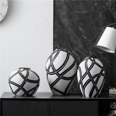 Home desktop ornament interior decorative ceramic vase modern custom nordic flower vases for weddings centerpiece