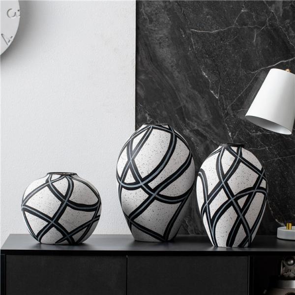 Home desktop ornament interior decorative ceramic vase modern custom nordic flower vases for weddings centerpiece