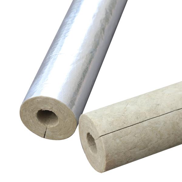 Fireproof Stone Wool Insulation Tube Rock Wool Pipe Cover For HVAC System
