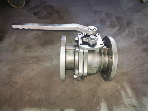 316l Stainless Steel Ppl Seat Lining Flange Ball Valve , Industrial Control Valves