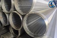 6-5/8” filtro de tela galvanizado baixo carbono do fio da cunha para o controle da areia