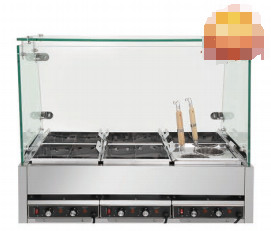 Stainless Steel Japanese Restaurant Cooking Equipment Four / Six / Eight Box Electric Heater 220V