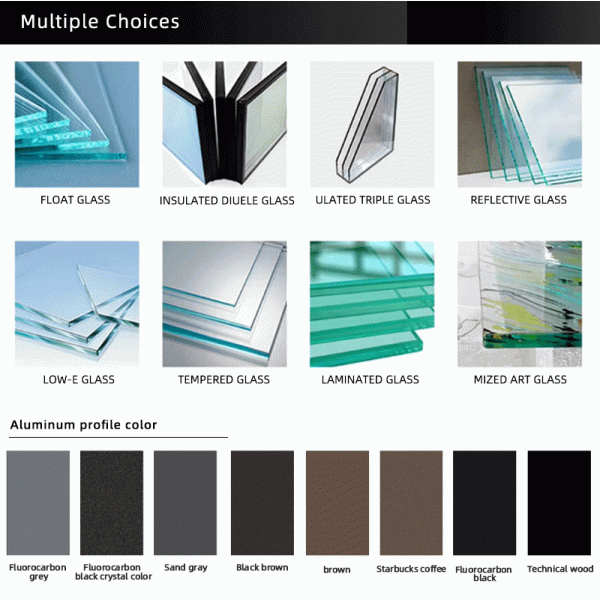 Автоматическая черная алюминиевая секционная гаражная подвижная дверь 12x12 подвижная дверь