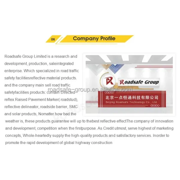 New Design Highway Guardrail LED Light Flashing Steady Reflector Solar Trapezoid Delineator
