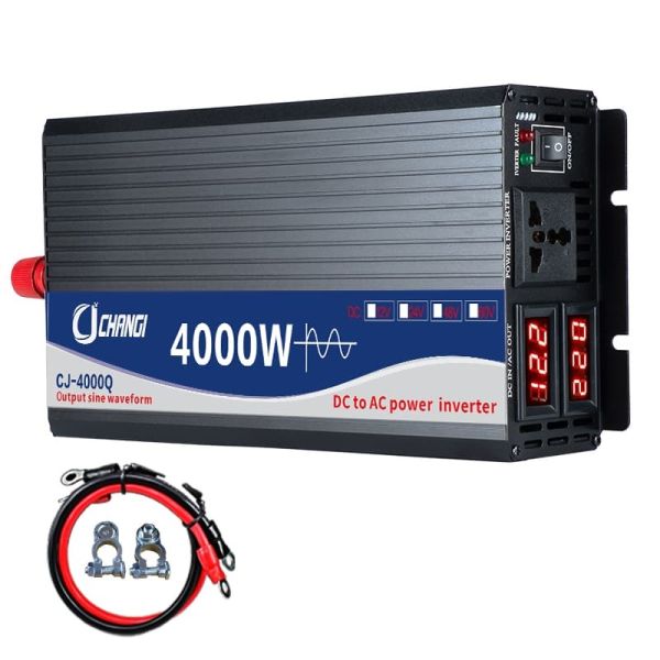 12V 24V Car Power Inverter DC To AC Pure Sine Wave Inverter 3000W